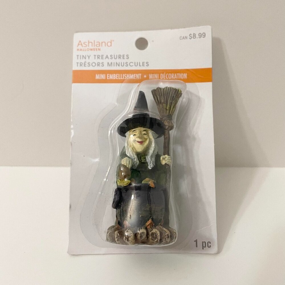 Ashland Halloween Tiny Treasures Witch Figurine Damaged Packaging